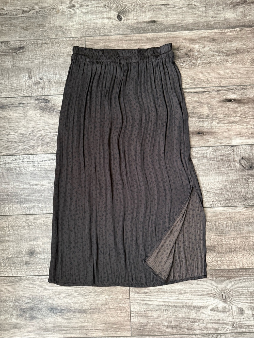 Gap brown floral midi slip skirt